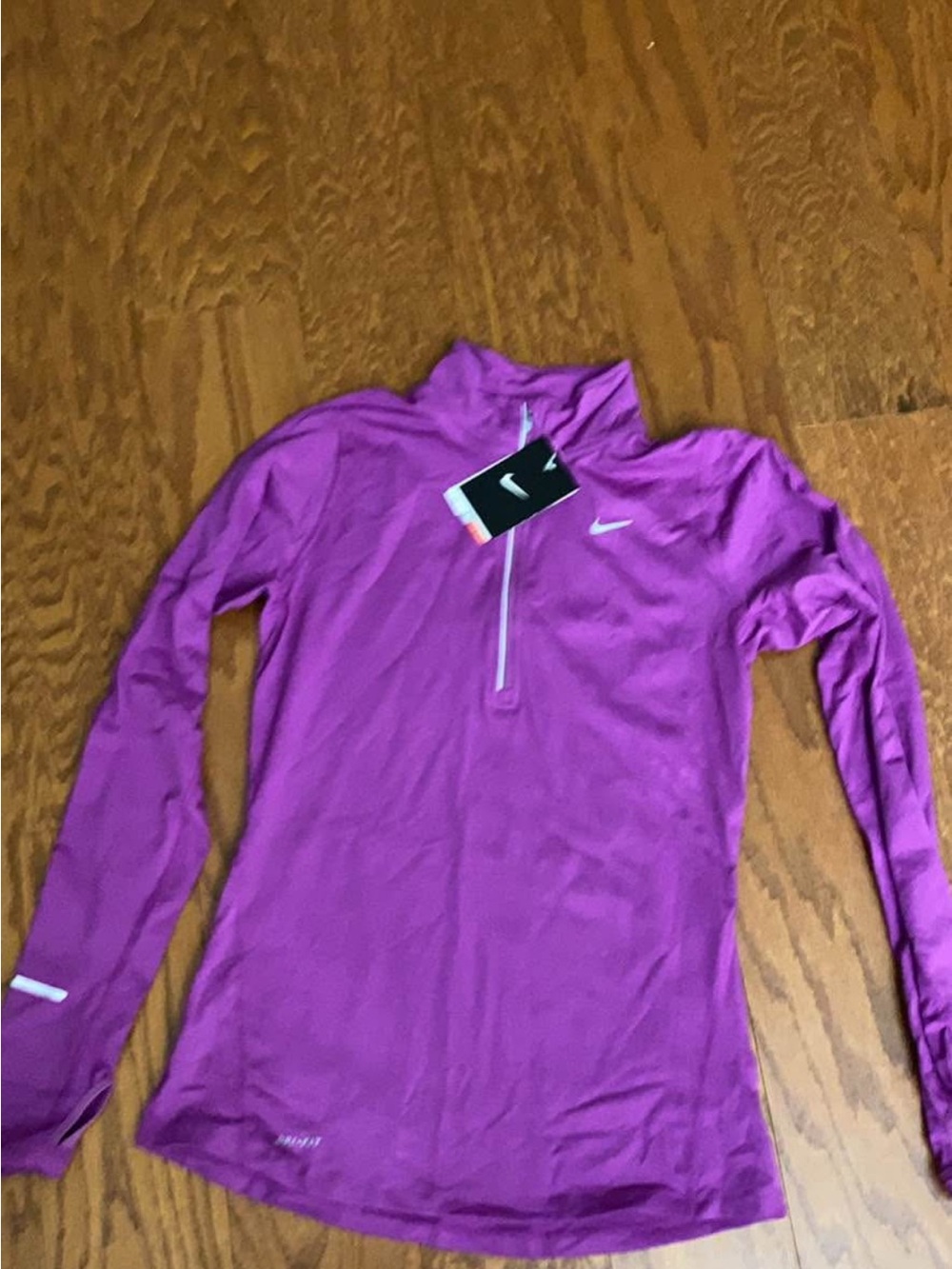 Nike Purple 1/4 Zip Performance Pullover